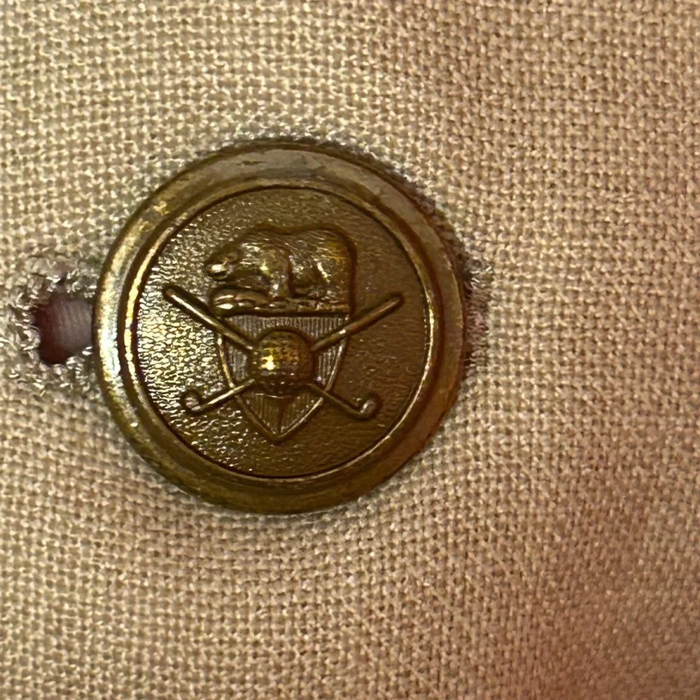 VTG 1980s HART SCHAFFNER MARX JACK NICKLAUS GOLDEN BEAR BLAZER / SPORT COAT 44R